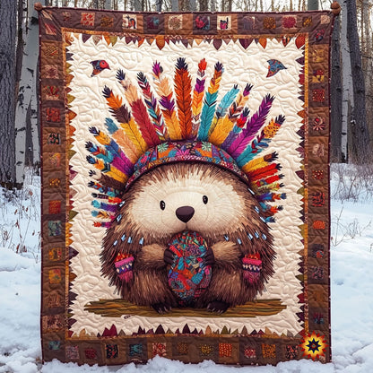 Native American Hedgehog WY2111004CL Quilt
