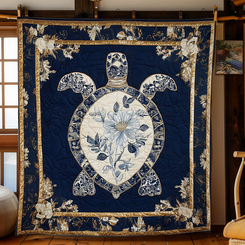 Flower Turtle Shell WY2201067CL Quilt
