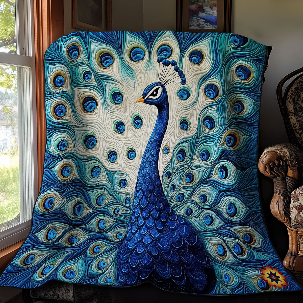 Portrait Peacock WY1411021CL Quilt