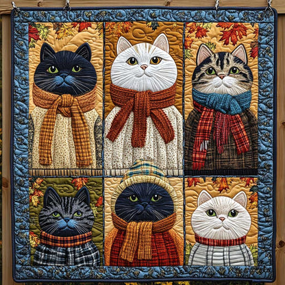 Winter Tabby Cat WP1809048CL Quilt