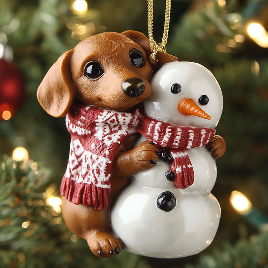 Yuletide Doxie CP1510119CL Christmas Ornament