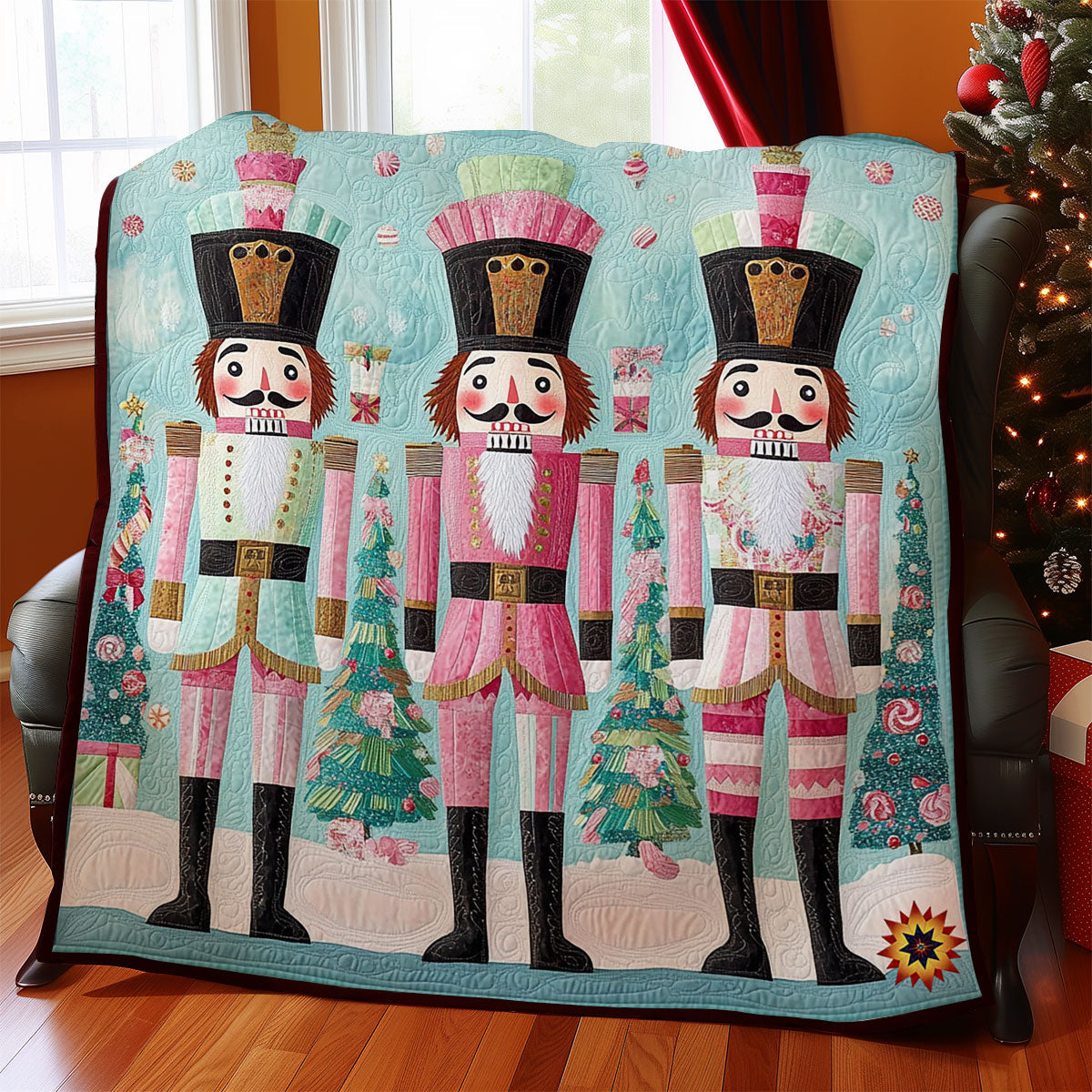 Pastel Nutcracker WY2211024CL Quilt