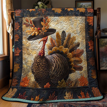 Harvest Hats On Turkeys WN1109020CL Quilt