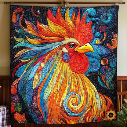 Rooster WY2111038CL Quilt
