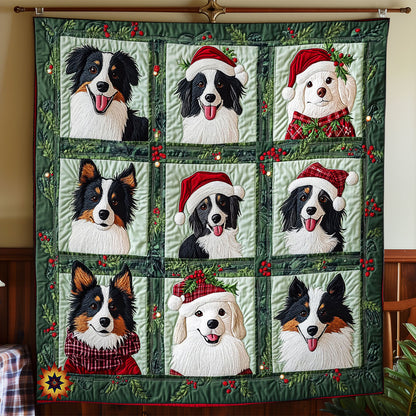 Christmas Of Border Collie WY2911019CL Quilt