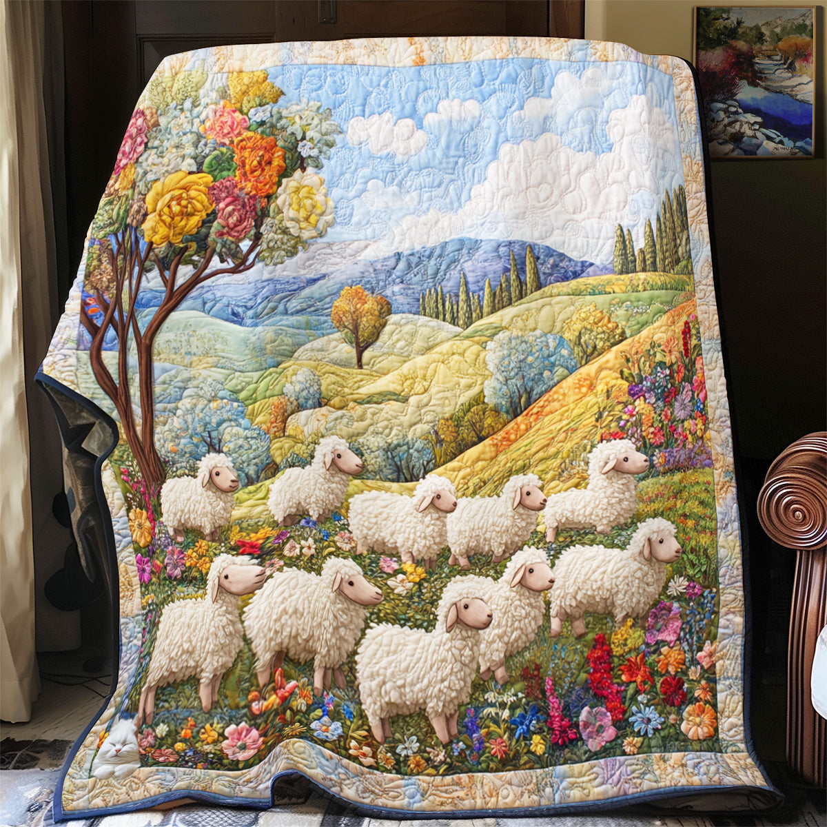 Lamb Of Fields YR2512027CL Quilt