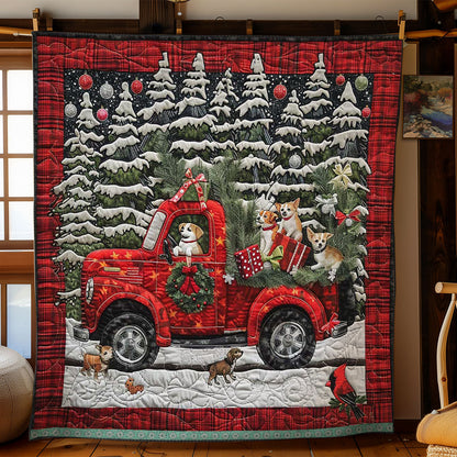 Chihuahua Gifts On Red Truck WN1109032CL Quilt