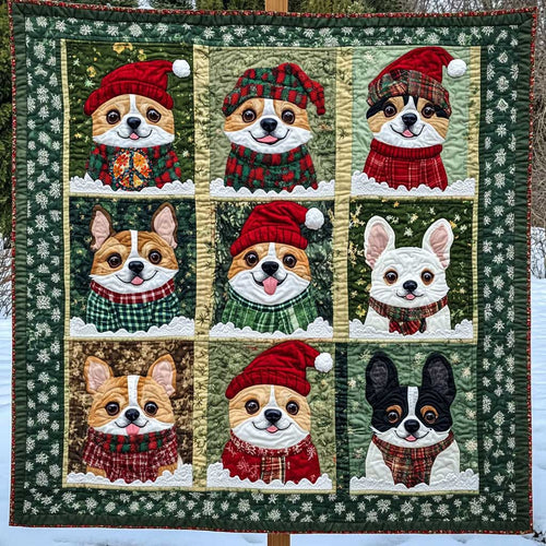 Dog Christmas Cheer WN0710023CL Quilt