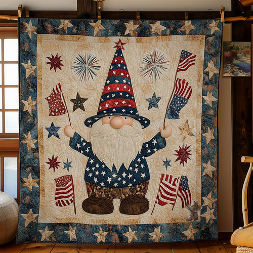 Patriotic Gnome Pride WN2811001CL Quilt