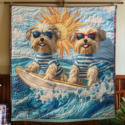 Happy Yorkshire Terrier WX1312028CL Quilt