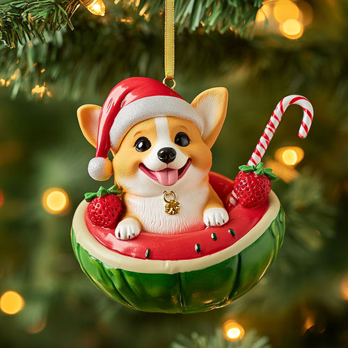 Corgi Holiday Glow WN1610062CL Christmas Ornament