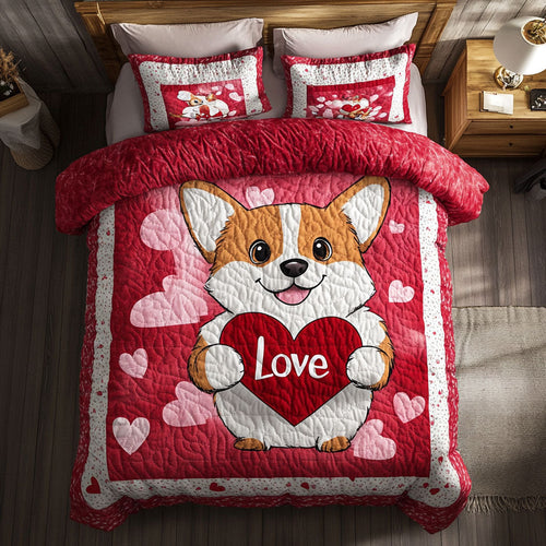 Corgi Valentine WX0701065CL Duvet Cover Set