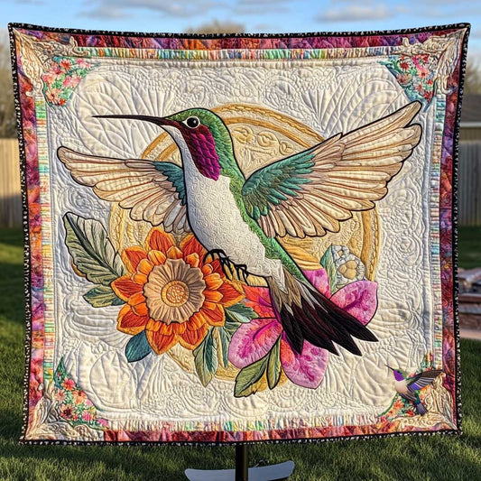 Hummingbird's Floral Flight WN0910003CL Quilt