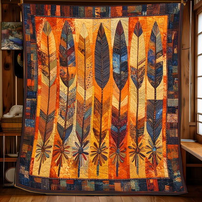 Tribal Feathers XB1203015CL Quilt