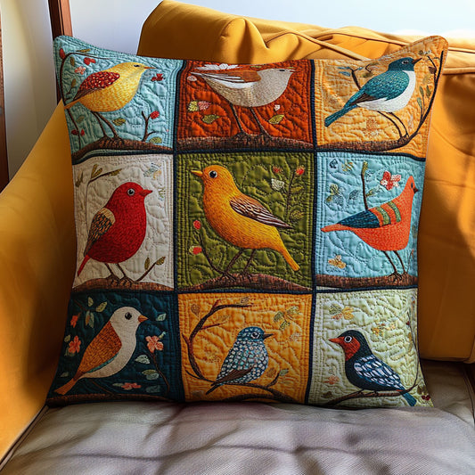 Colorful Bird WJ0410031CL Quilt Pillow Case
