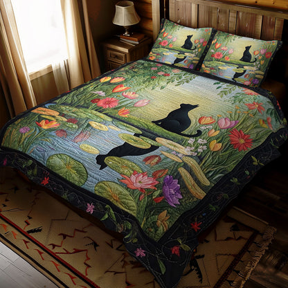 Cat By The Pond WJ3010027CL Duvet Cover Set