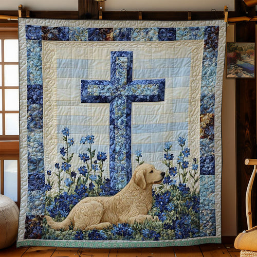 Dog's Tranquil Cross WN3009032CL Quilt