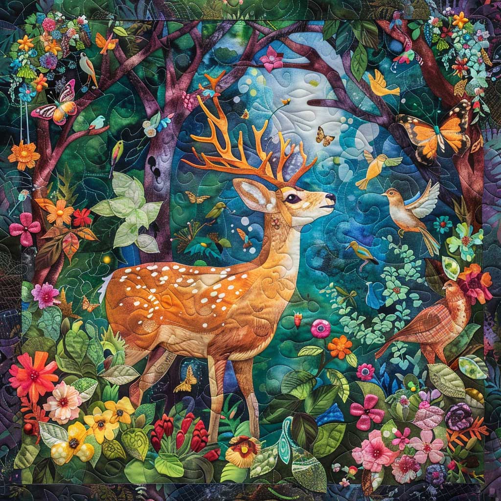 Dreamy Deer WJ1309004CL Quilt