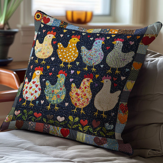 Hen Family WY2512077CL Quilt Pillow Case