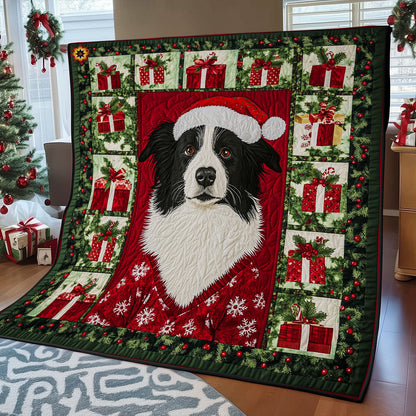 Christmas Border Collie WY2311011CL Quilt