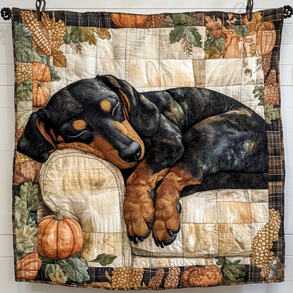 Sleeping Dachshund WU0511005CL Quilt