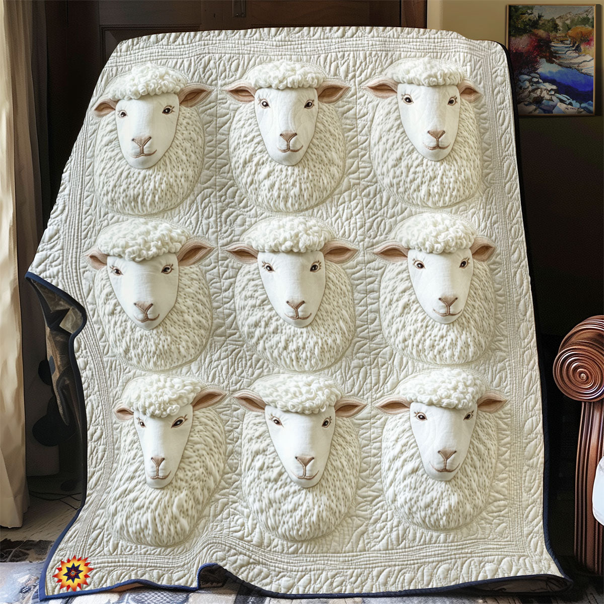 Meadow Lambs YR2412028CL Quilt