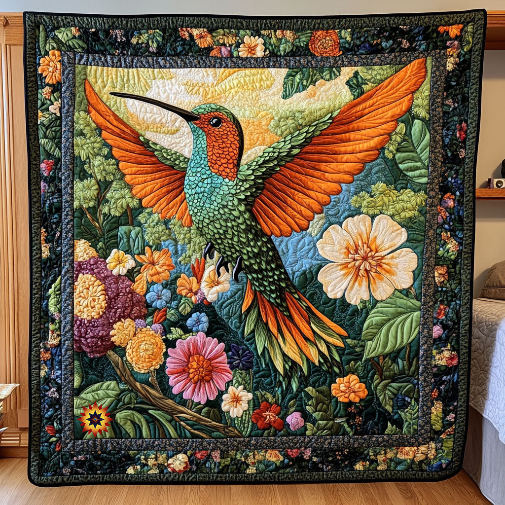 Pretty Hummingbird WX0911027CL Quilt