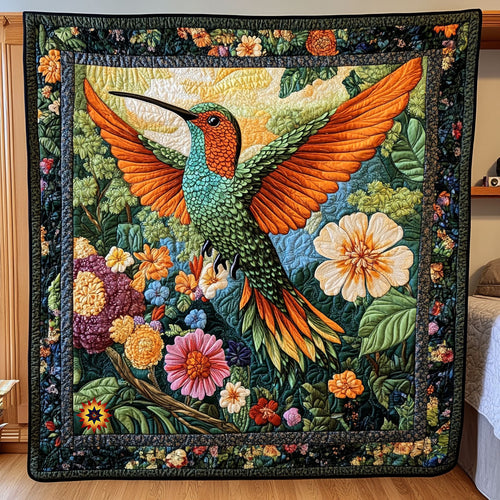 Pretty Hummingbird WX0911027CL Quilt