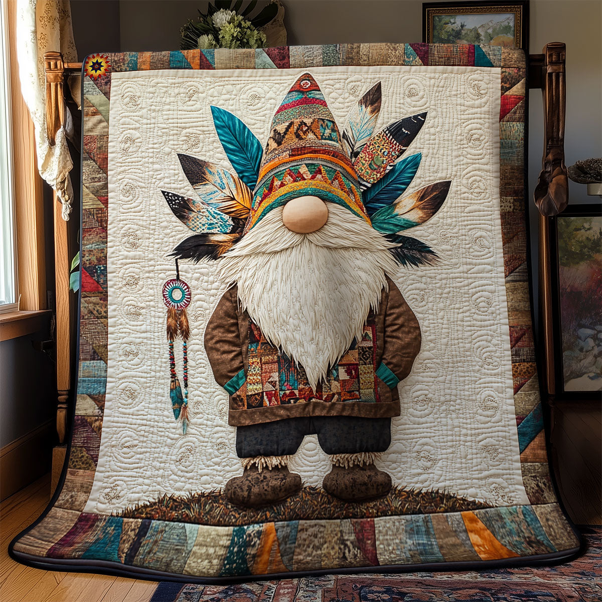 Native American Gnome WY1311010CL Quilt