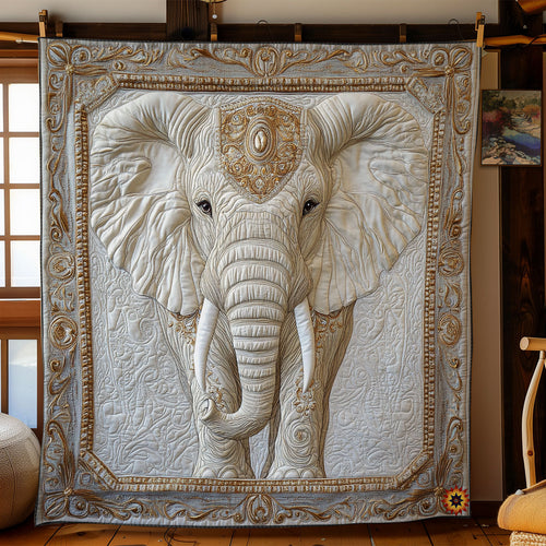 Royal White Elephant WY0111018CL Quilt