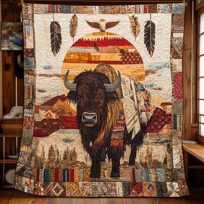Native American Buffalo XB1303004CL Quilt