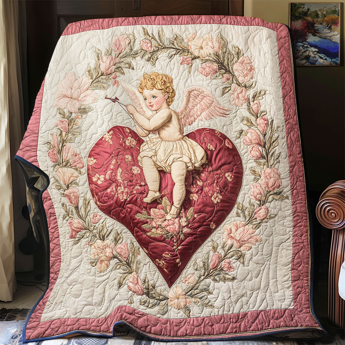 Cupid Valentine WY0801013CL Quilt