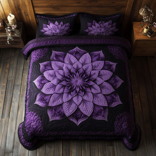 Purple Bloom WX0701085CL Duvet Cover Set