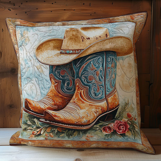 Cowboy Boots And Hat WY2301116CL Quilt Pillow Case