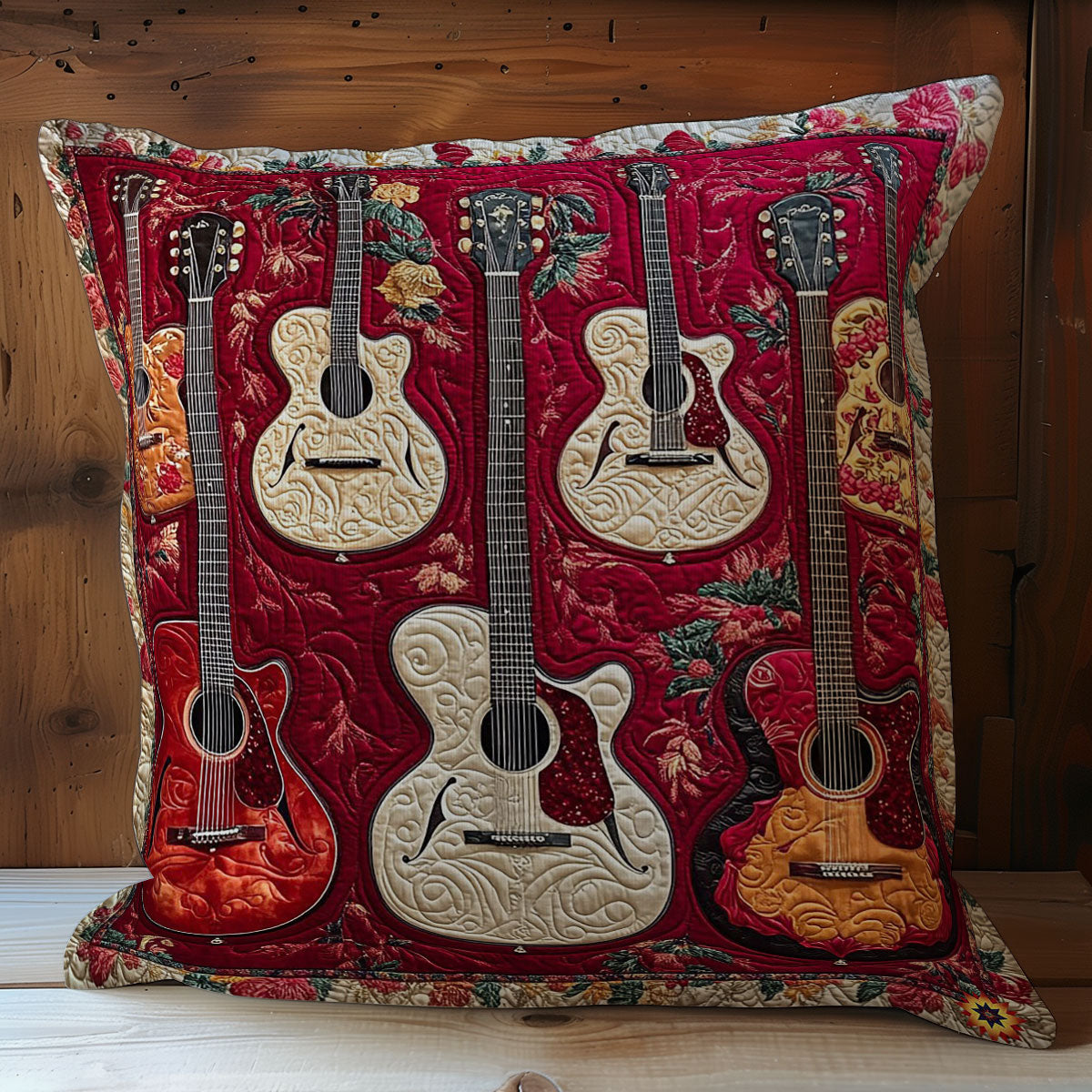 Guitar WY0912091CL Quilt Pillow Case