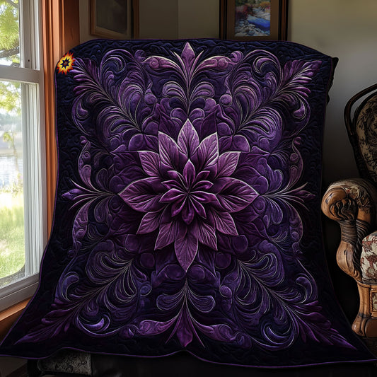 Mystic Purple FLower WY0912011CL Quilt