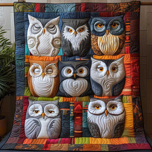 Sleeping Puff Owl WP1009053CL Quilt
