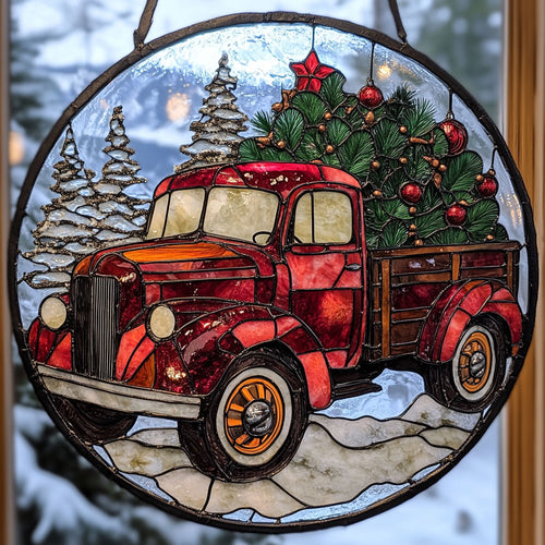 Truck WU0310037CL Stained Glass Suncatcher