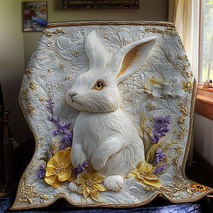 Royal White Rabbit WY1311028CL Quilt