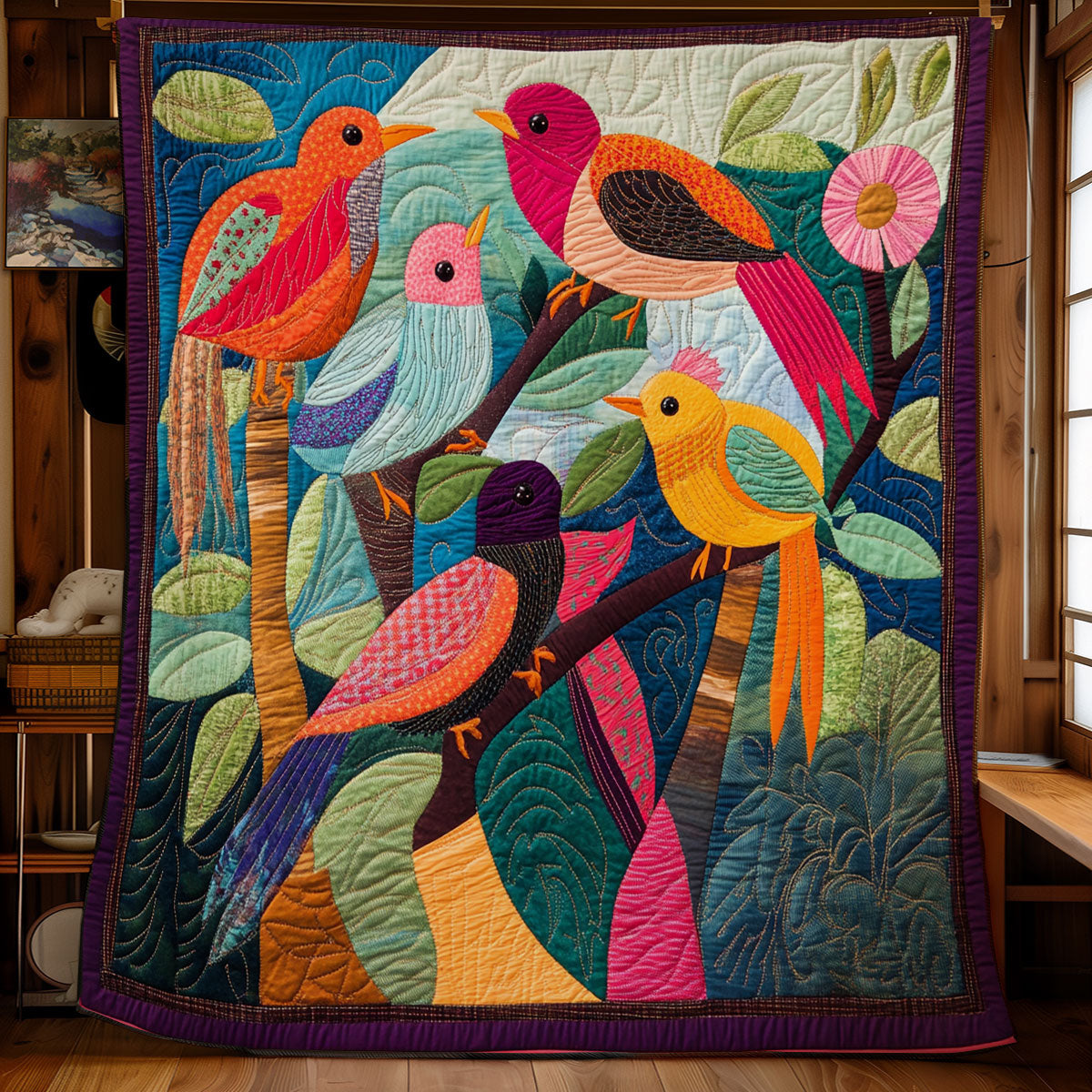 Mystic Bird WX3112027CL Quilt