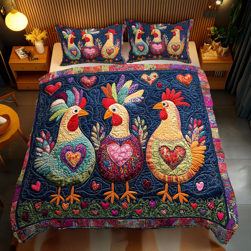 Patchwork Chicken WJ1811035CL Duvet Cover Set