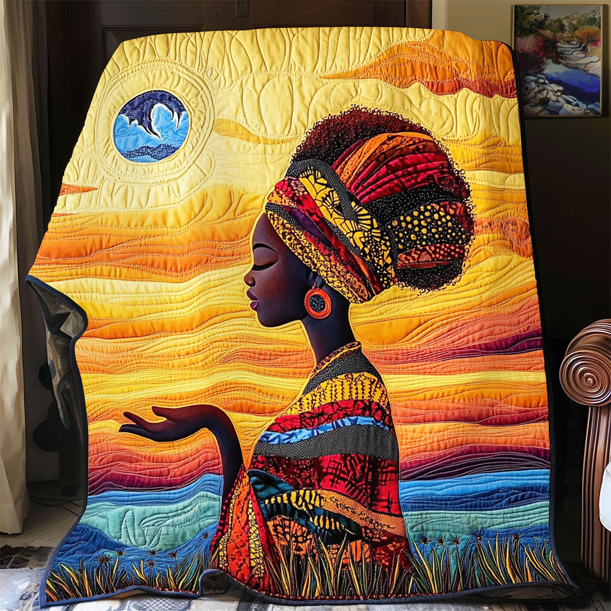 Africa Woman WX0502003CL Quilt