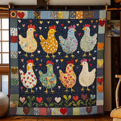 Hen Family WY2512013CL Quilt