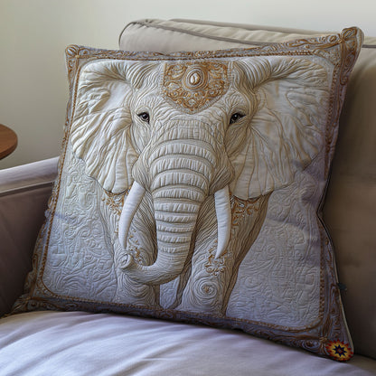 Royal White Elephant WY1811061CL Quilt Pillow Case
