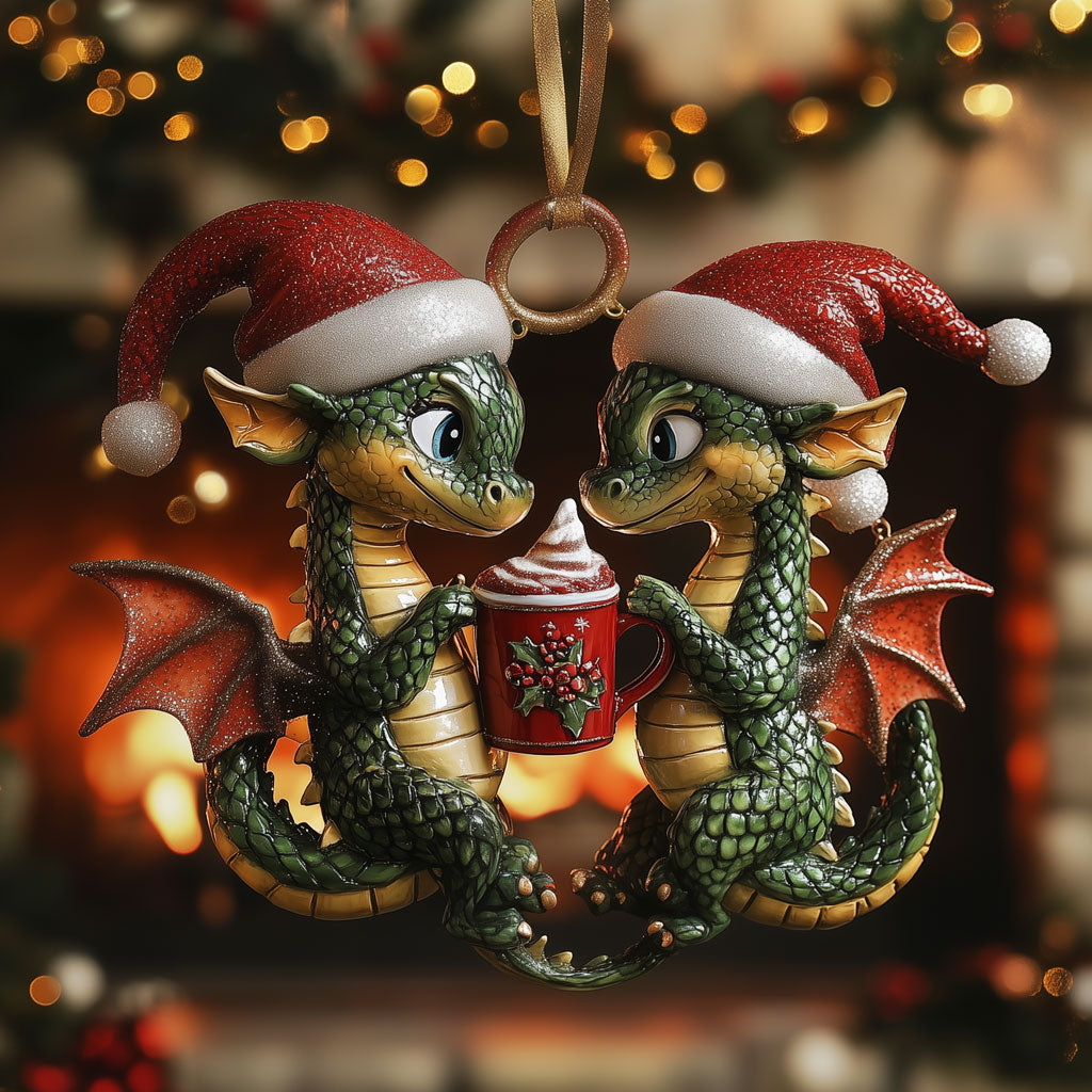 Sharing Cocoa Dragon LT2010017CL Christmas Ornament