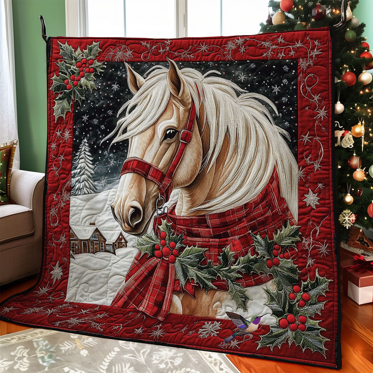 Christmas Horse WY0612014CL Quilt