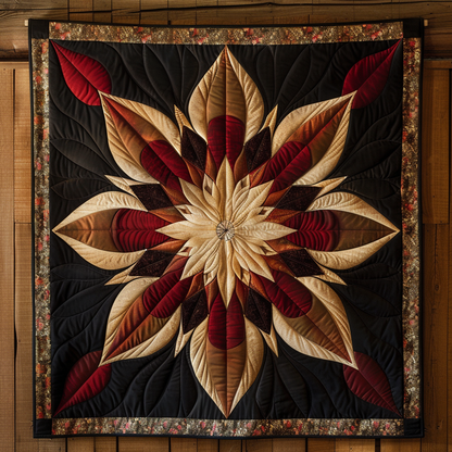 Maroon Flower WN2009019CL Quilt