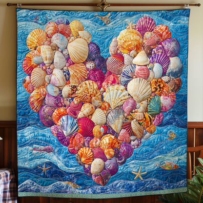 Sea Heart WX1712035CL Quilt