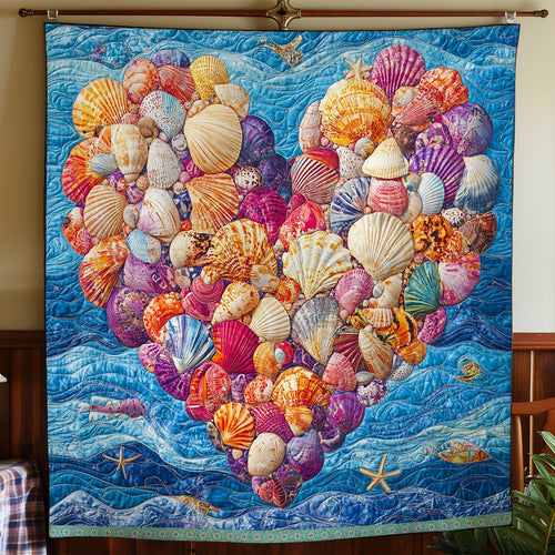 Sea Heart WX1712035CL Quilt