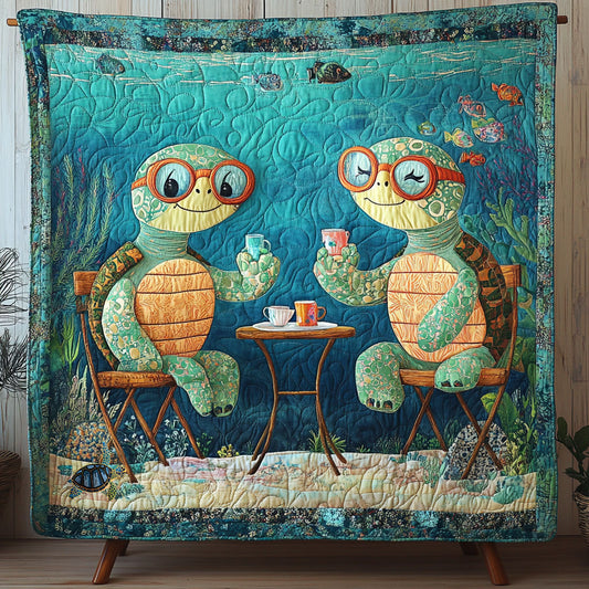 Tea Break Turtle WY1511039CL Quilt